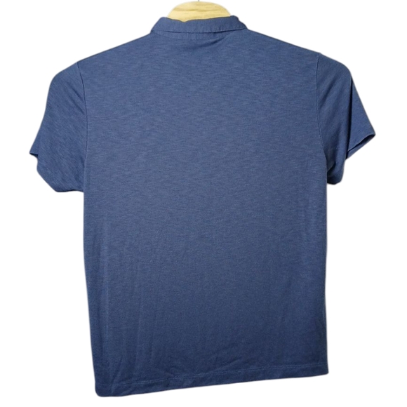 Theory Polo Shirt Size XL Blue Preppy Casual Golf Short Sleeve - Picture 3 of 6
